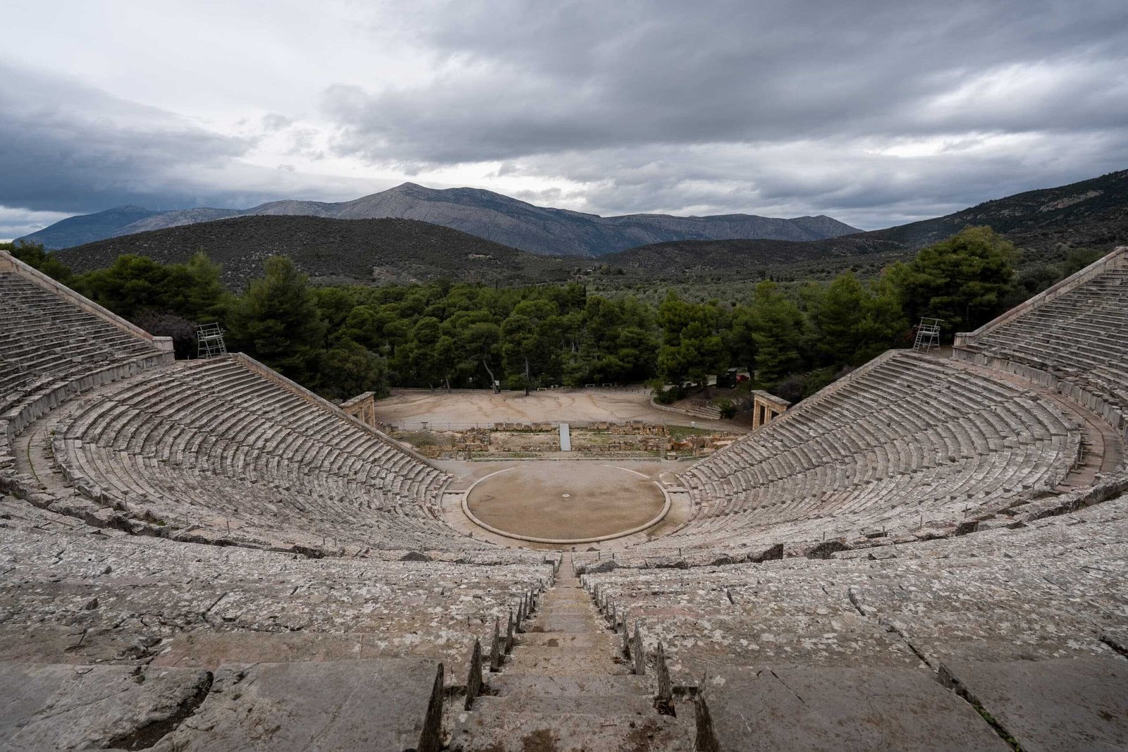 Antikes Theater von Epidauros Griechenland Roadtrip