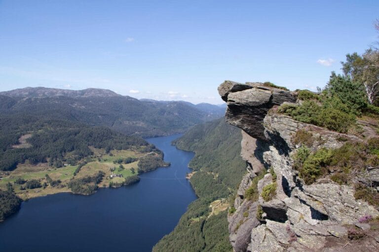 Beeindruckende Aussicht Himakana Wanderung - Norwegen Roadtrip