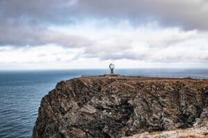 Atemberaubender Blick auf Nordkap-Klippe - Norwegen Roadtrip