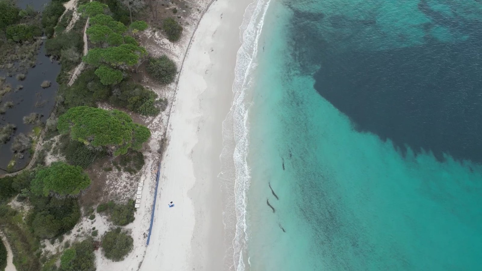 Palombaggia Luftaufnahme – Korsika Rundreise