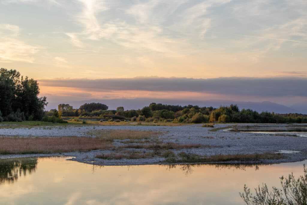 Sonnenuntergang Vanlife in Tagliamento