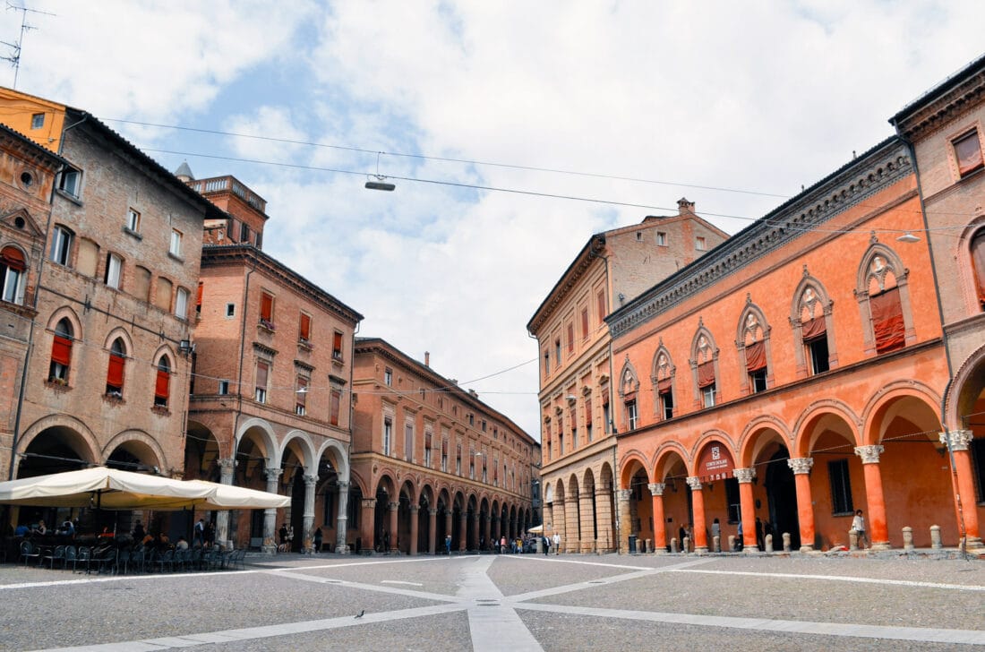 Stadtplatz in Bologna