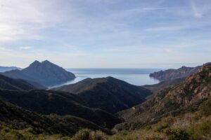 Atemberaubende Aussicht Col de Palmarella - Korsika Rundreise