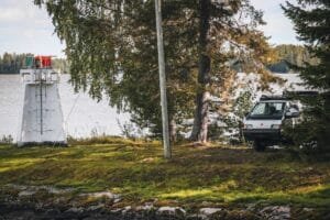 Finnland Camping - Stellplatz am Leuchtturm