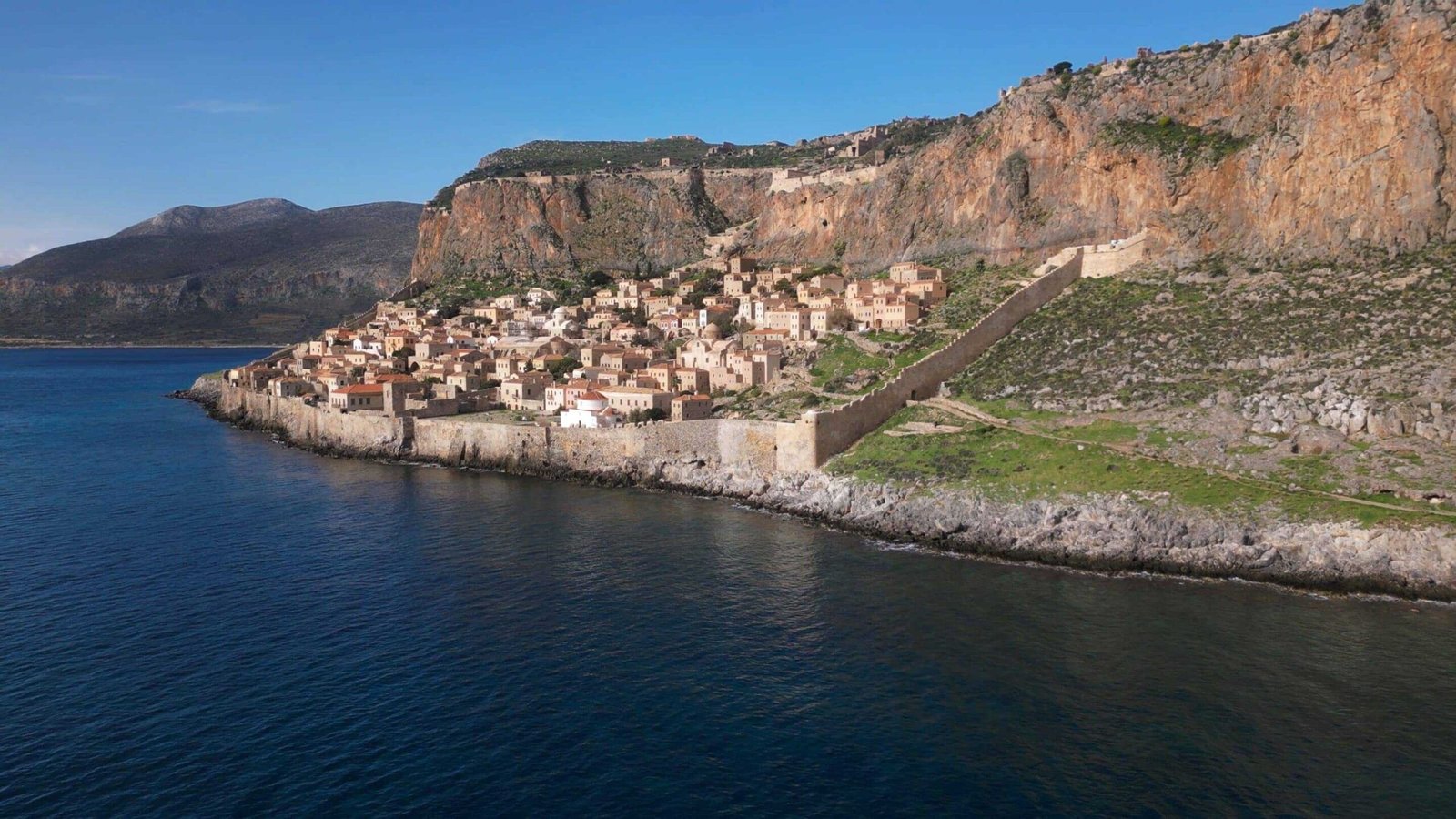 Monemvasia Küstenstadt mit Festungsmauern - Griechenland Rundreise