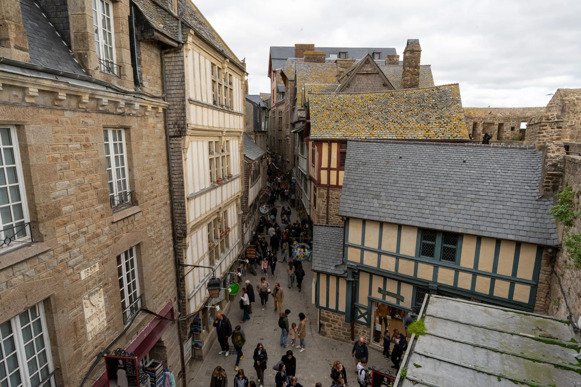 Mont-Saint-Michel Menschenmassen