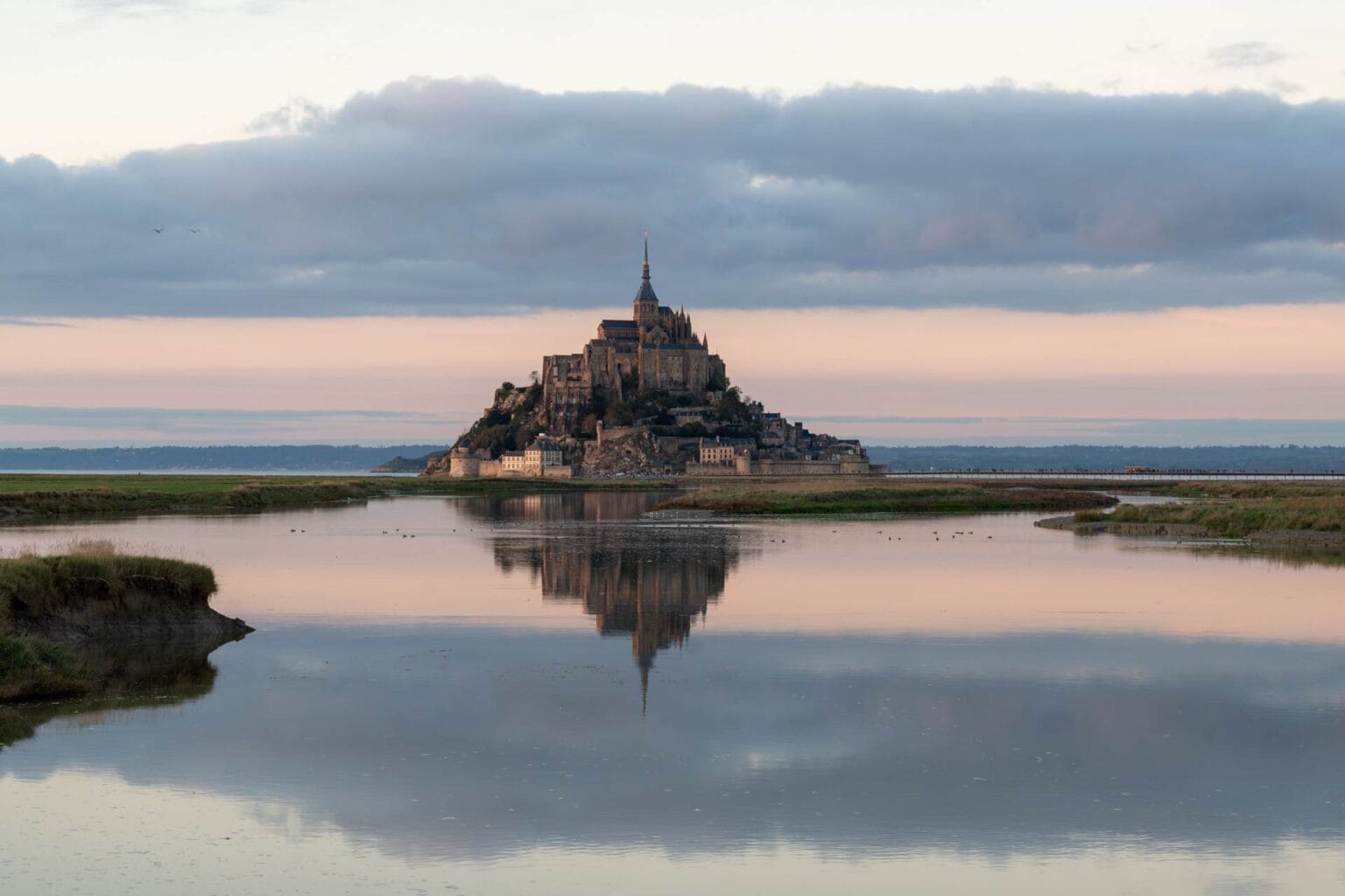 Mont-Saint-Michel Sonnenuntergang