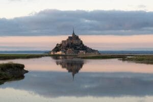 Mont-Saint-Michel Sonnenuntergang