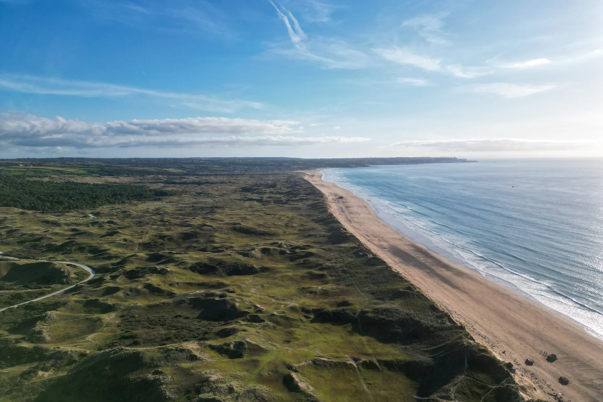 Plage de Biville Luftaufnahme Frankreich Roadtrip