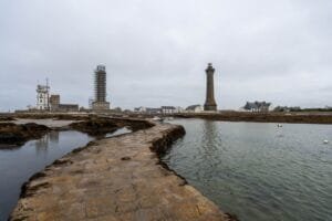 Phare d'Eckm&uuml;hl Sicht vom Hafen