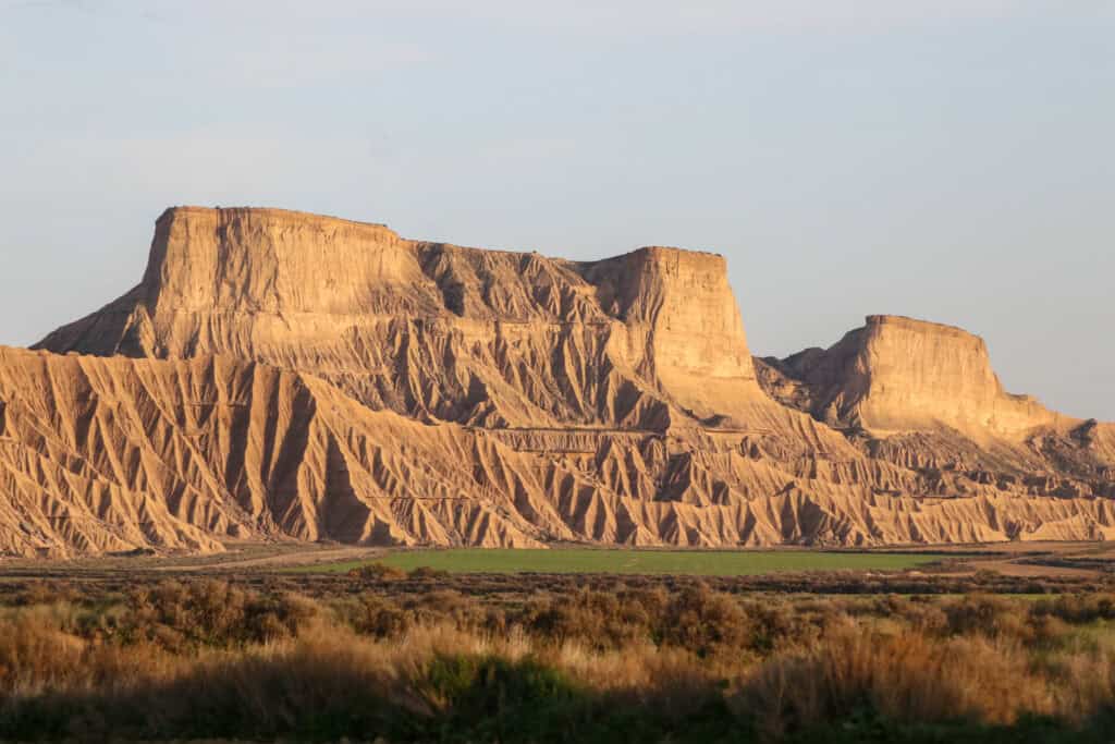 Halbwüste Bardenas Reales Felsformation