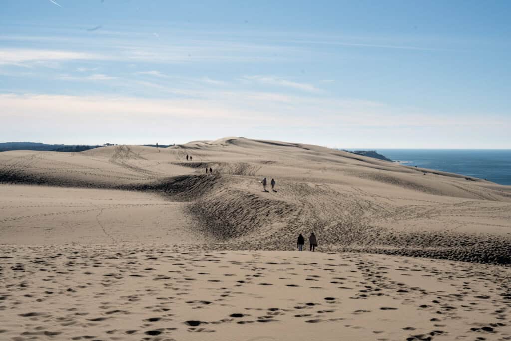 Atlantikküste Frankreich Dünenwanderung Dune du Pilat