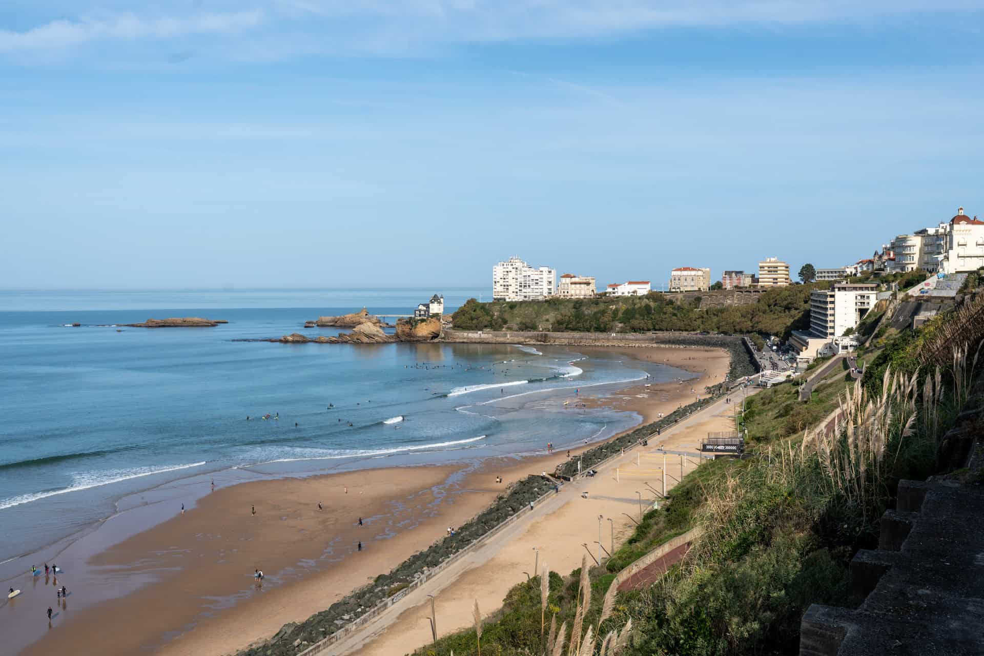 Surferstrand in Biarritz Cote des Basques