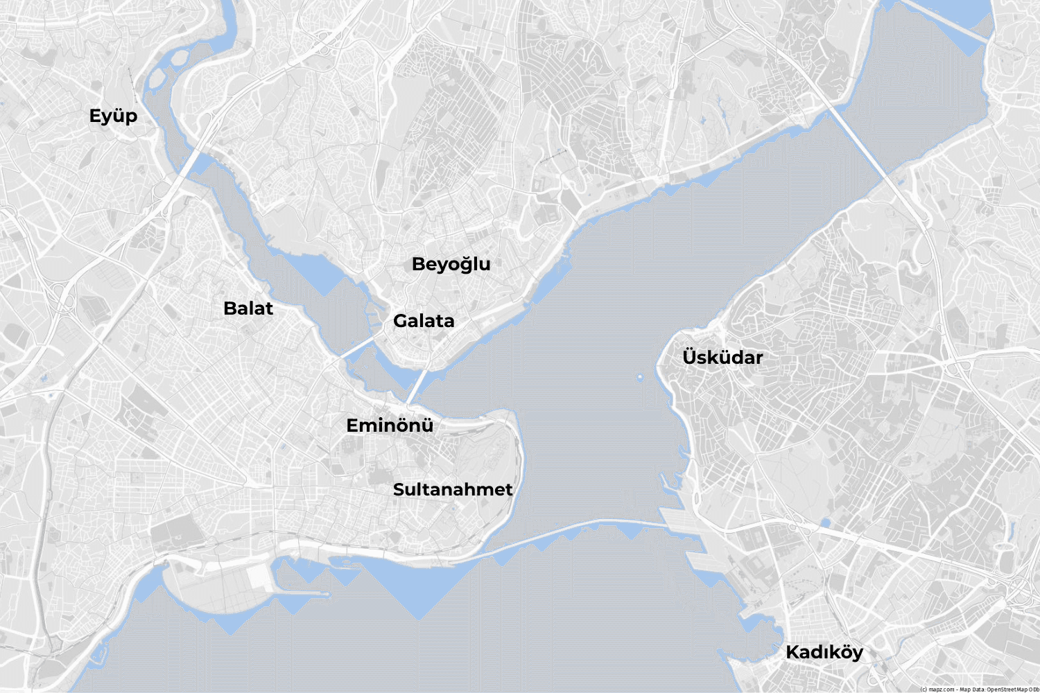 Stadtviertel Istanbul