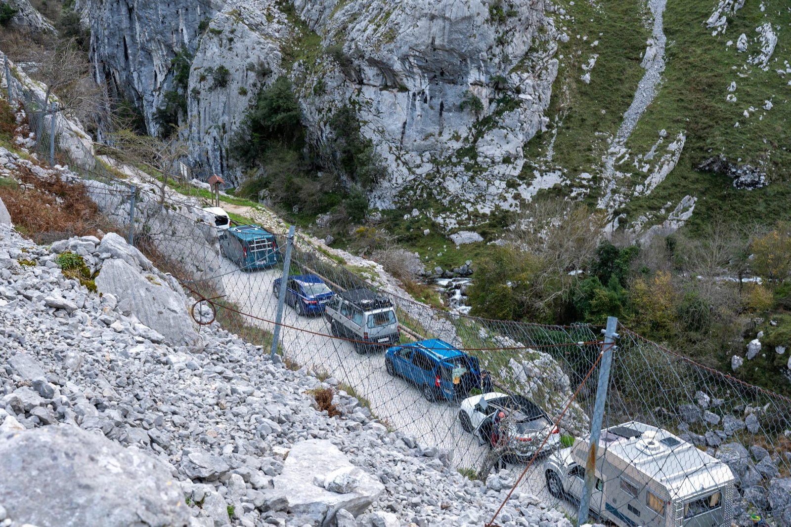 Parking an der Ruta del Cares