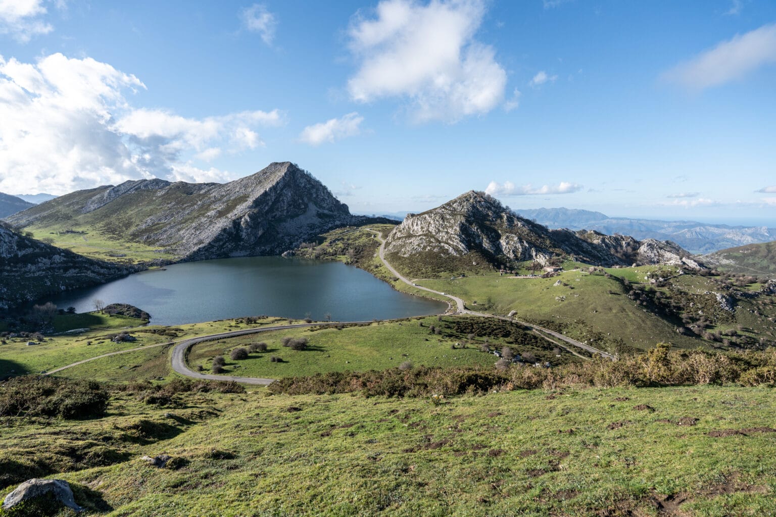Nordspanien Karte - Lagos de Covadonga Picos de Europa - Reiseziele im März