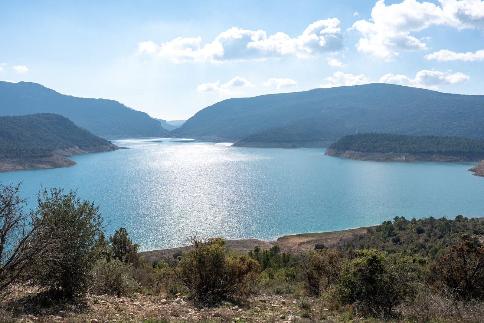 Blick auf den Canelles-Stausee