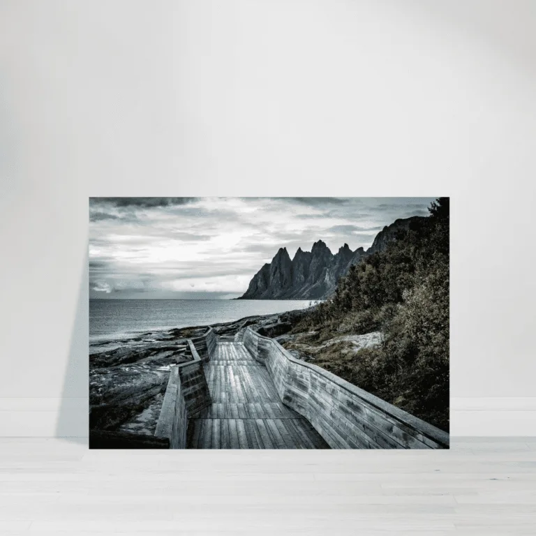 Holzsteg auf Senja