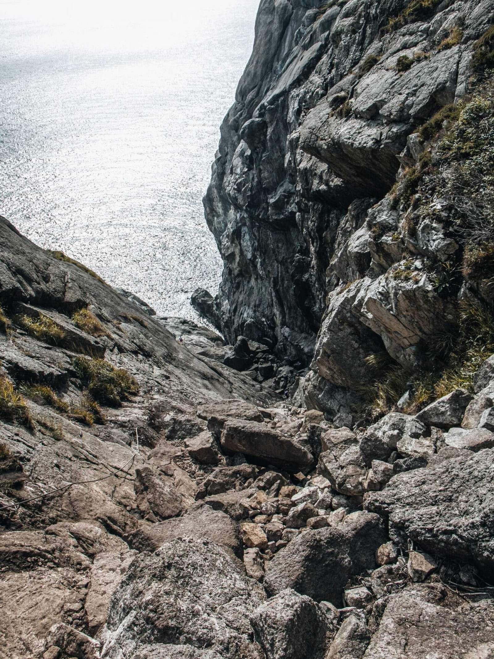 Norwegen Roadtrip Abstieg Brufjellhalene