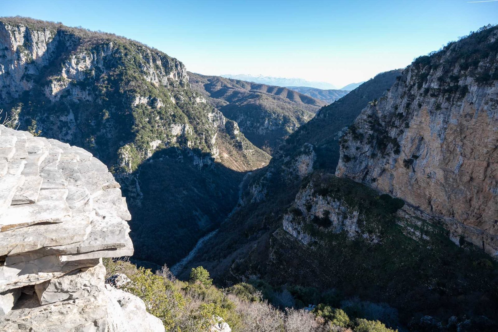 Vikos Schlucht atemberaubende Landschaftsansicht – Griechenland Rundreise