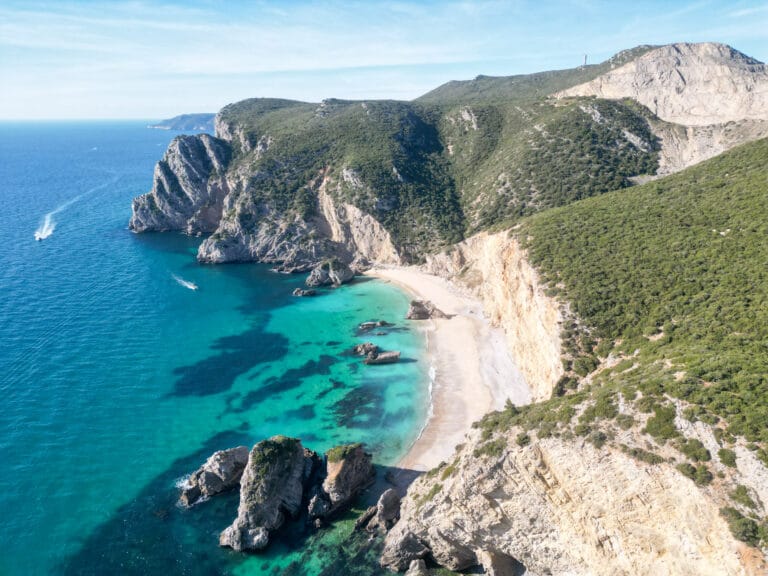 Praia do Ribeiro do Cavalo - Portugal Karte