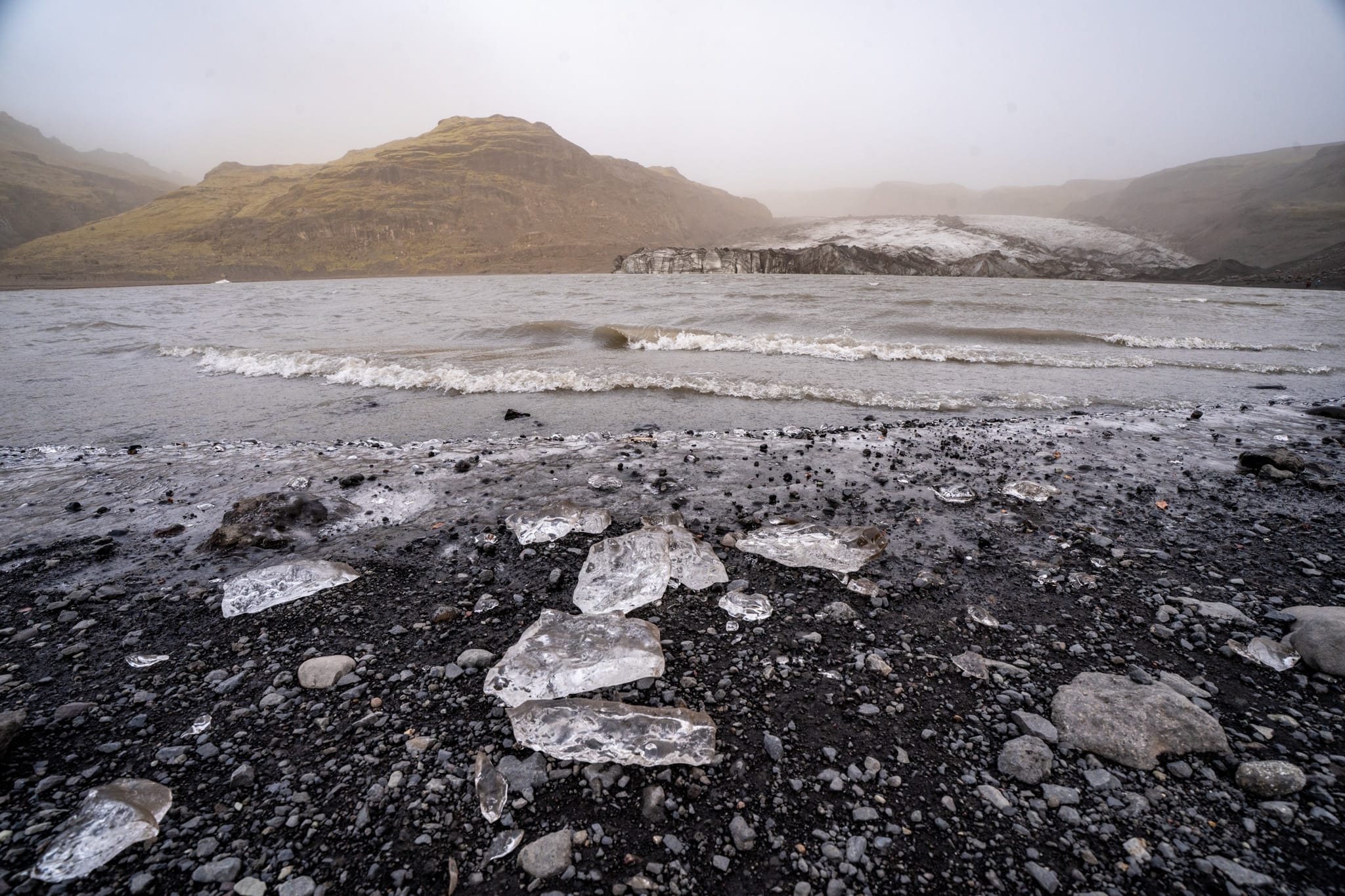 Detailaufnahme Sólheimajökull in Island
