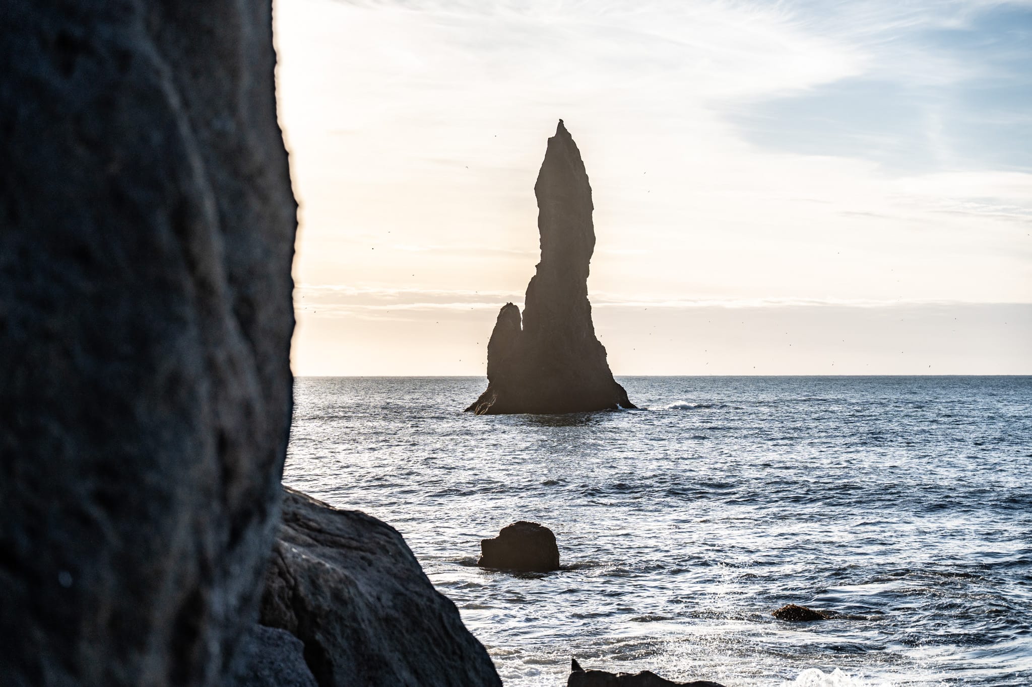 Reynisdrangar am Reynisfjara Strand in Island