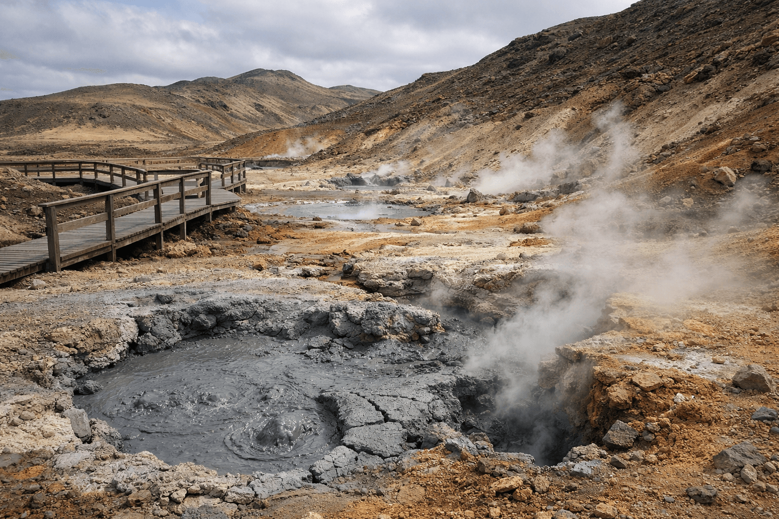 Seltún Geothermal Area – brodelnde Erde in Krýsuvík