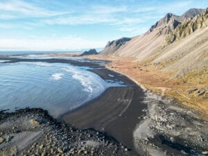 Drohnenaufnahme Stokksnes & Vestrahorn auf Island