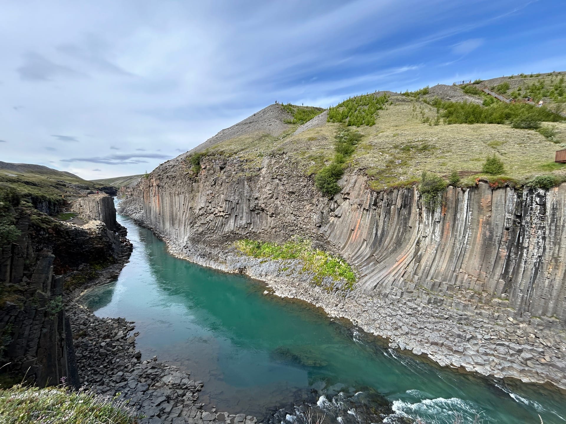 Stuðlagil – Basaltfelsen am Gletscherfluss