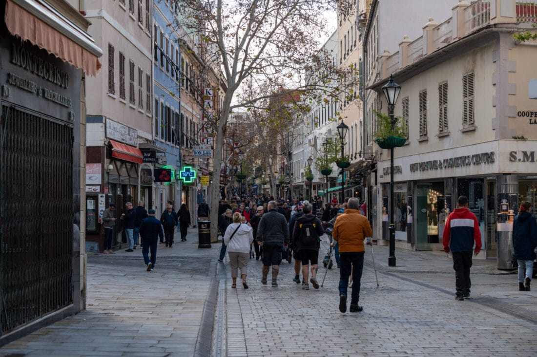 Gibraltar Einkaufsmeile Main Street