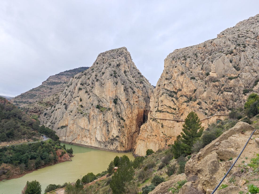 Abschluss vom Caminito del Rey - Rückblick auf die Schlucht