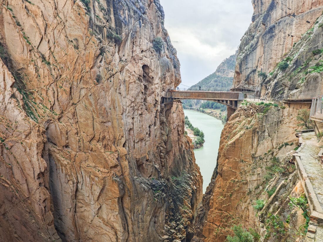Hängebrücke Caminito del Rey in Andalusien
