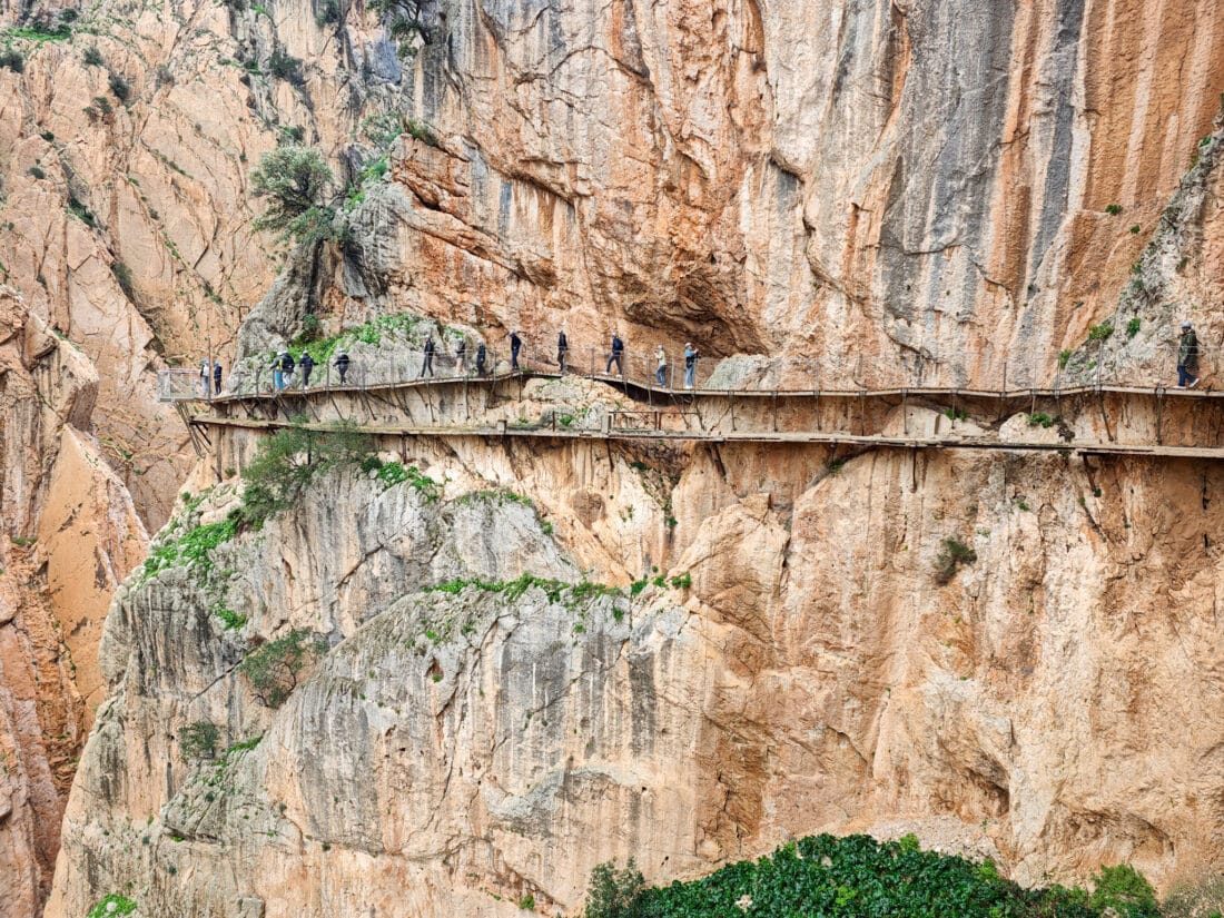 Klettersteig im Caminito del Rey in Andalusien