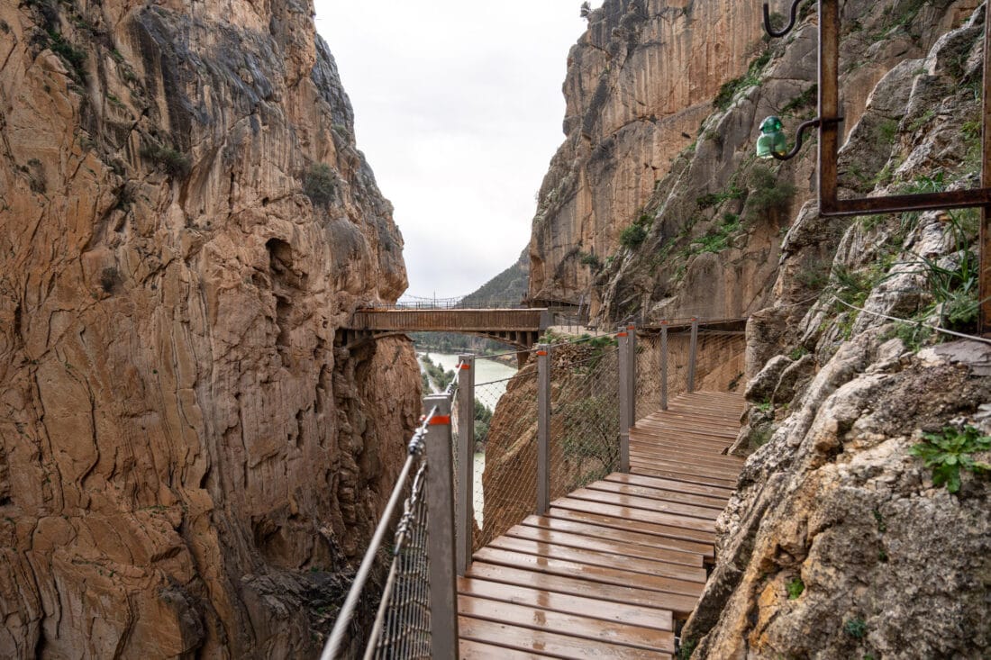 Hängebrücke Caminito del Rey in Andalusien