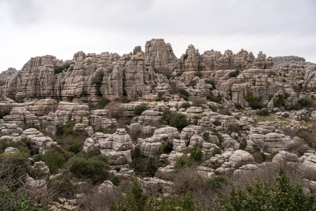 Felsenlandschaft im Naturschutzgebiet El Torcal de Antequera