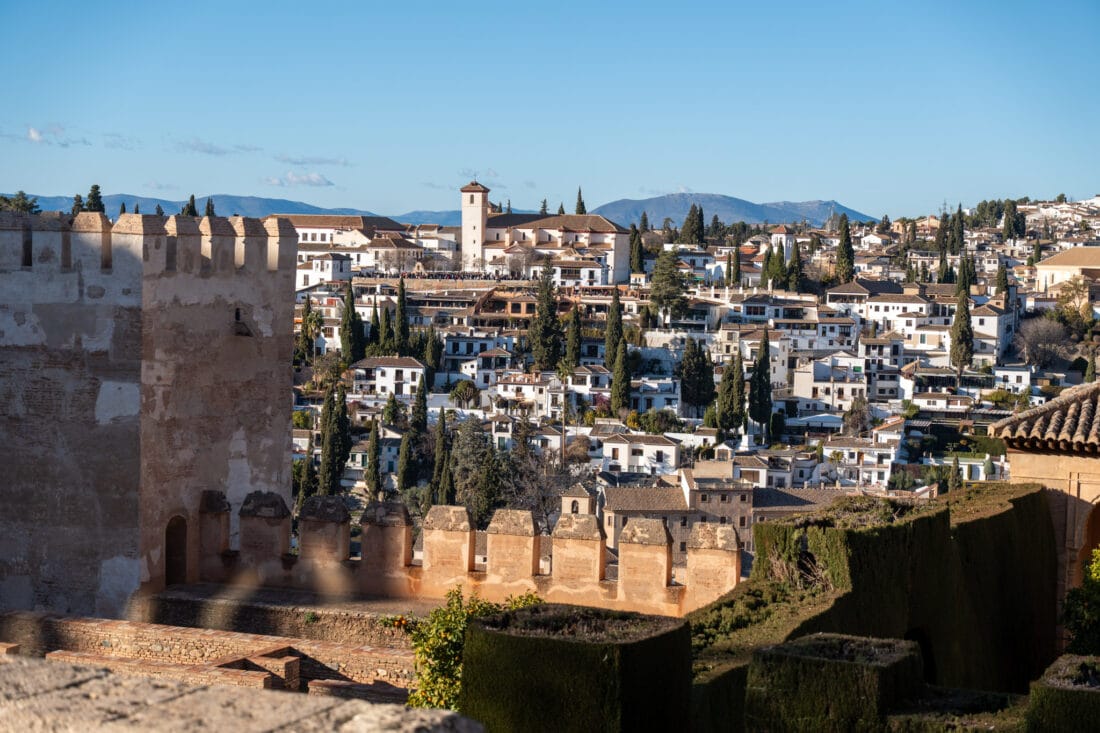 Aussicht auf Albaicín in Granada